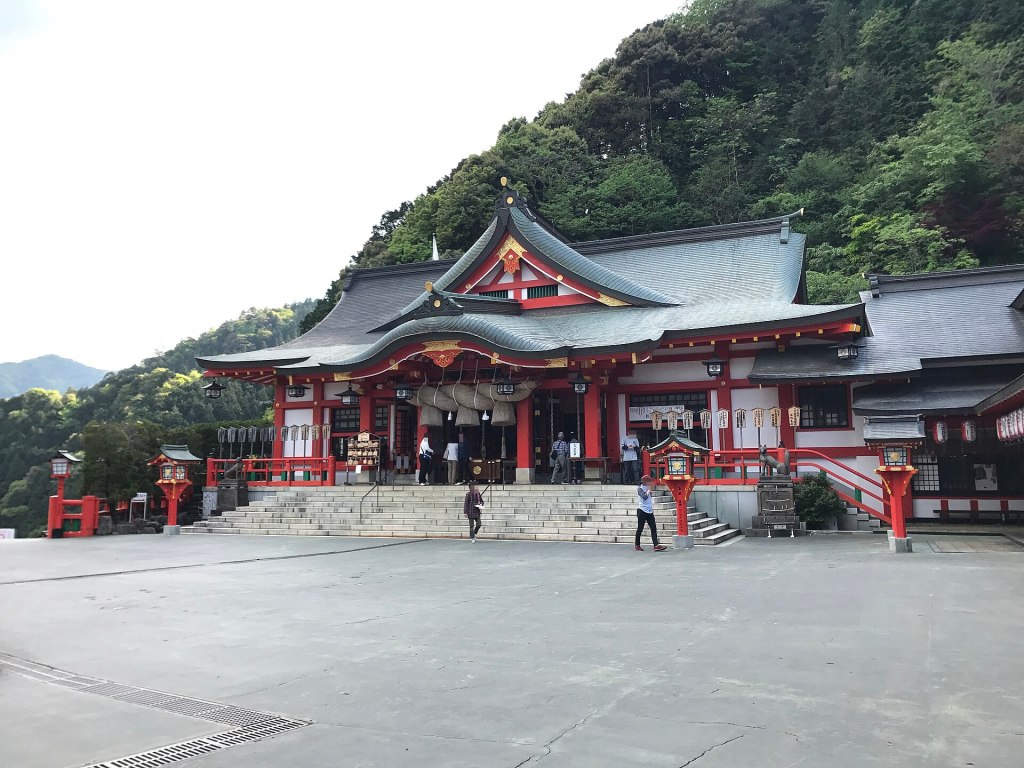 The main hall of Taikodani Inari Shrine in Tsuwano, Shimane