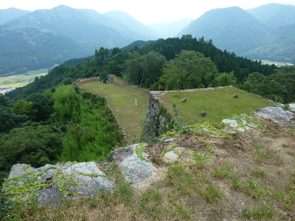 View over the castle town of Tsuwano from the ruins of Tsuwano Castle
