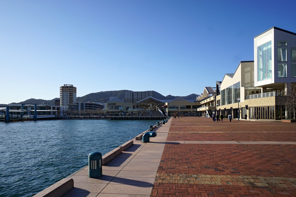 The harbour and naval port area of Sasebo, Nagasaki
