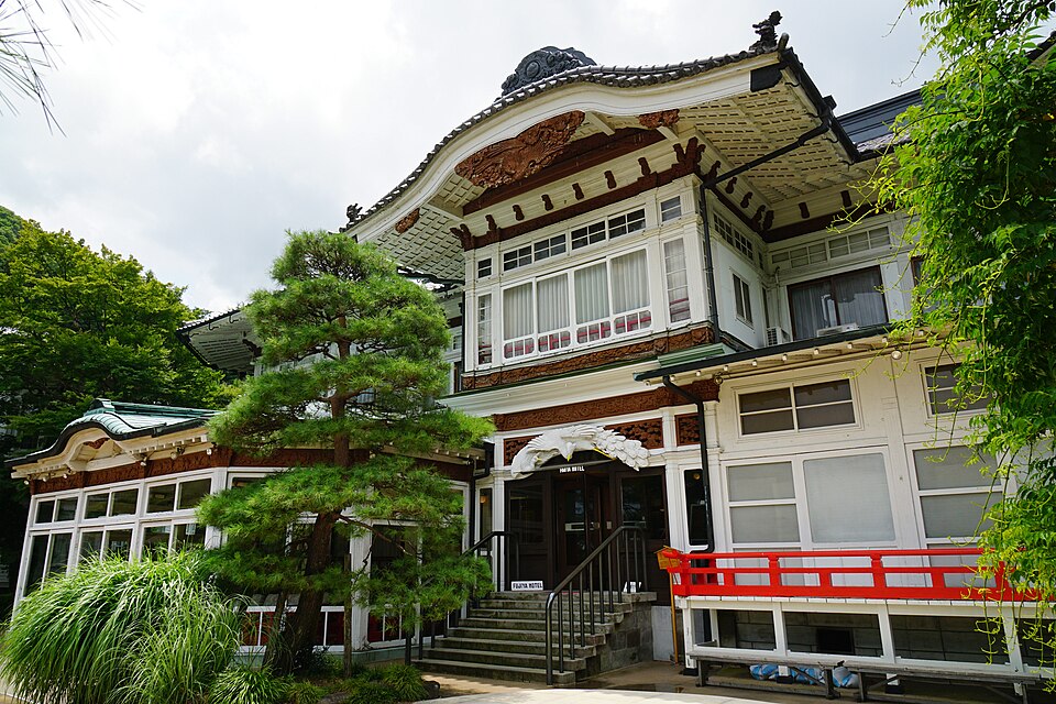 Exterior of the Fujiya Hotel in Miyanoshita, Hakone