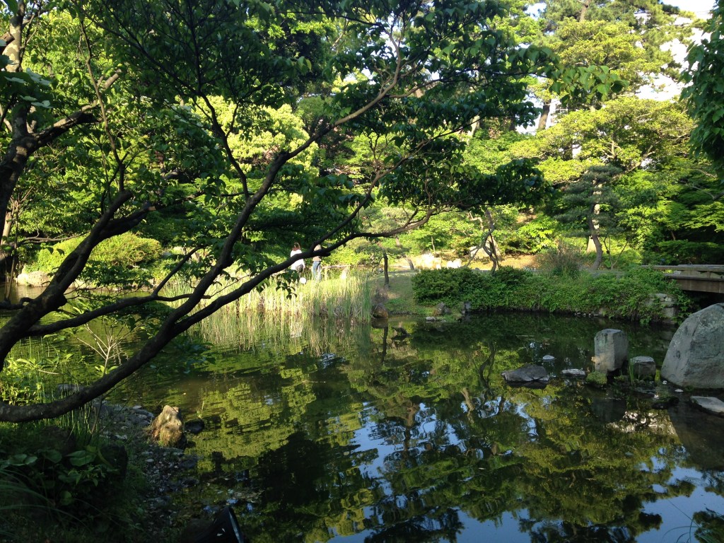 The castle garden beside Kokura Castle in Kitakyushu