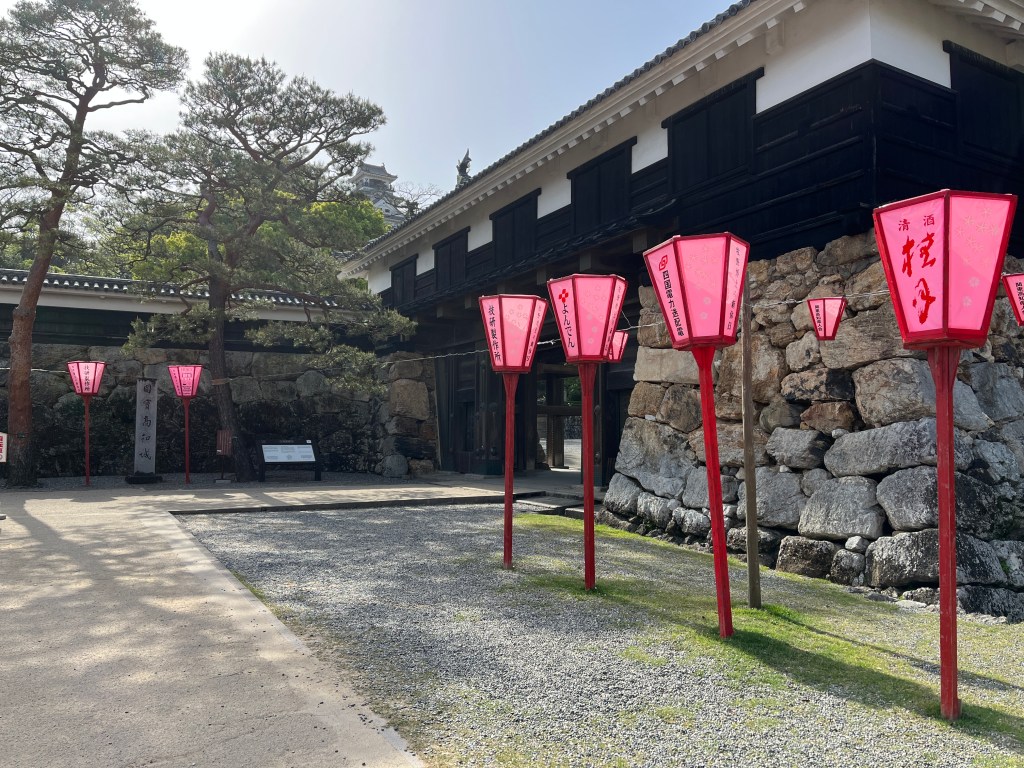 A historic gate at Kochi Castle in Kochi, Japan