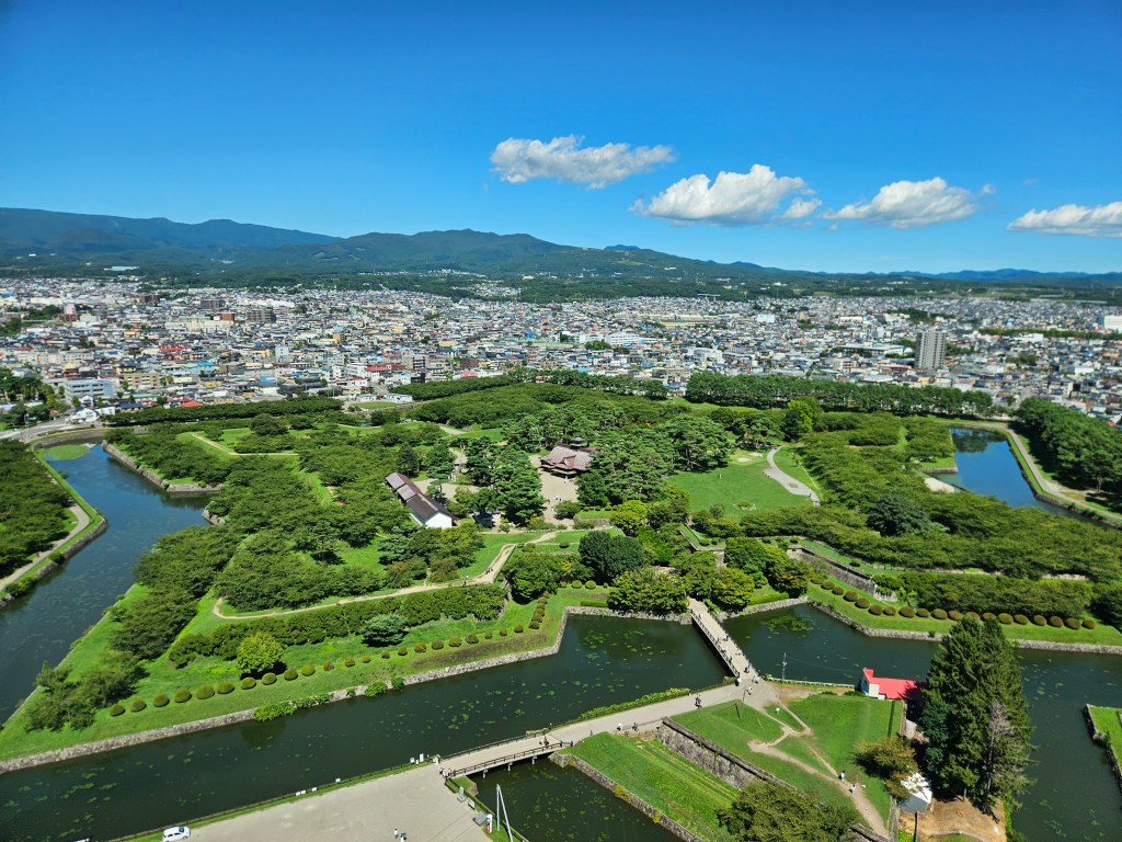 Goryokaku park and earthworks in Hakodate