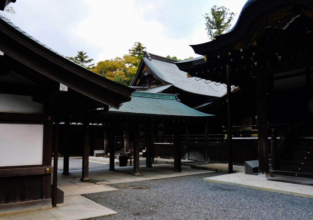 The approach to Ise Jingu shrine in Mie