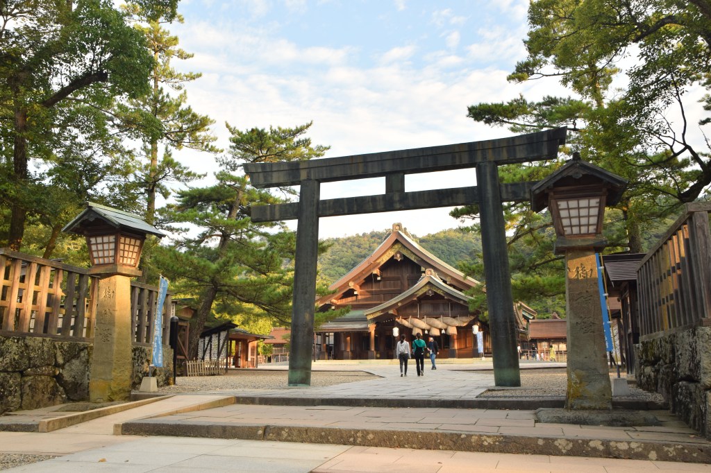 A torii at the approach to Izumo Taisha in Shimane, Japan