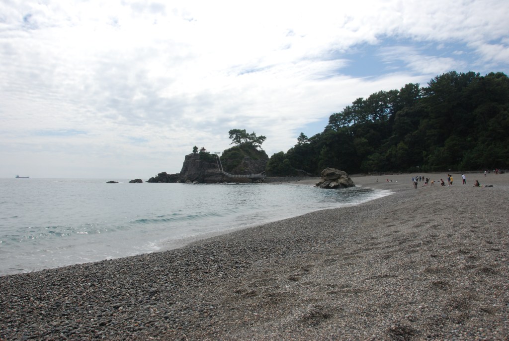 The beach and pine slope at Katsurahama, Kochi