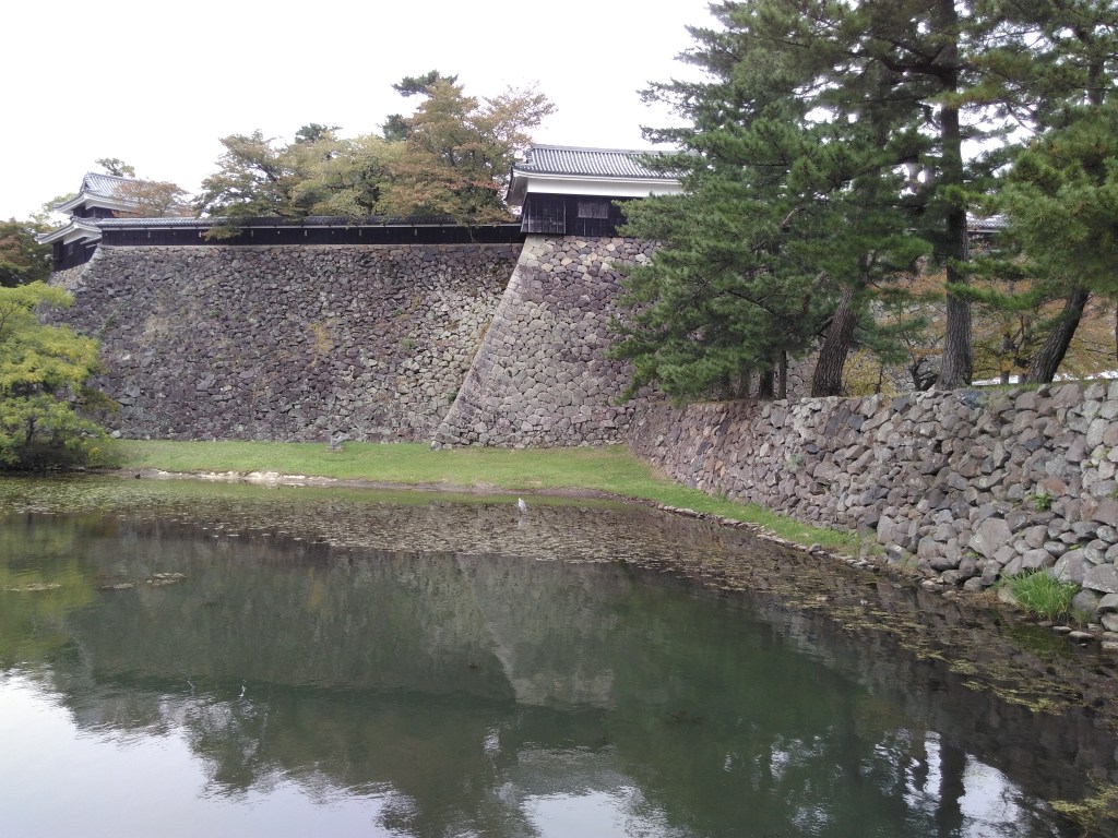 The moat around Matsue Castle in Shimane, Japan