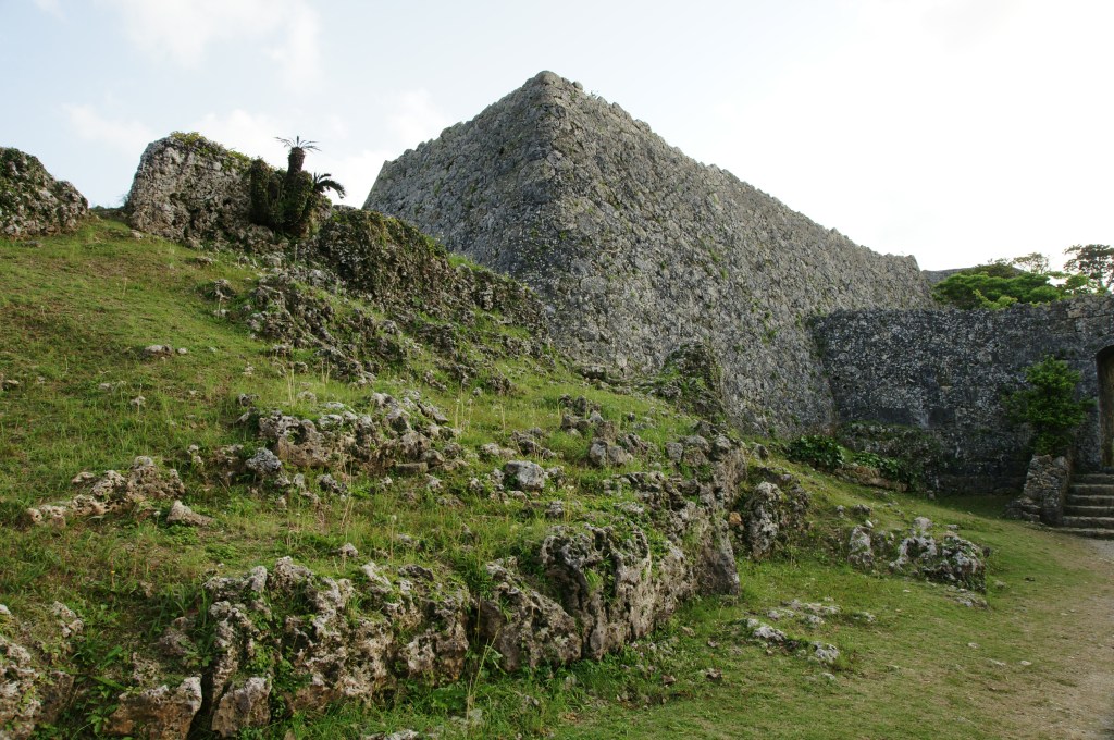Limestone walls of the Nakagusuku Castle ruins
