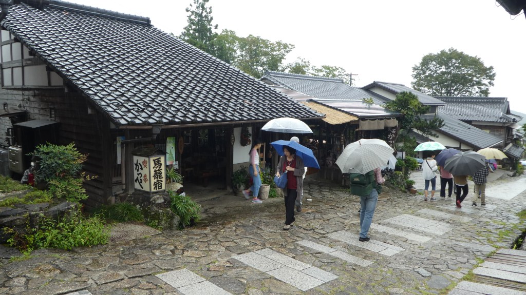 A forest path on the old Nakasendo in Japan