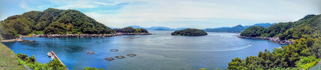 Boat houses lining the water at Ine in northern Kyoto