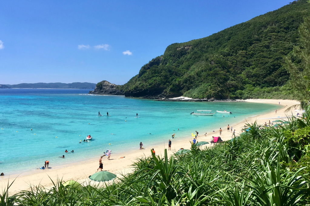 Clear water around the Kerama islands near Tokashiki