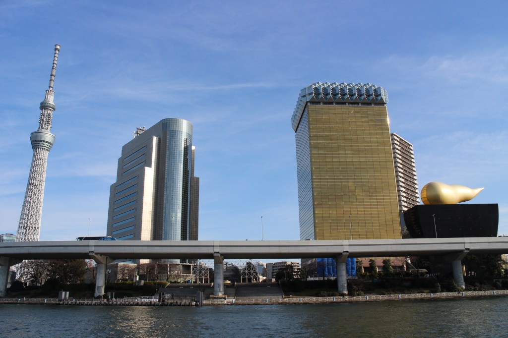 Tokyo Skytree seen from the streets of Sumida in Tokyo